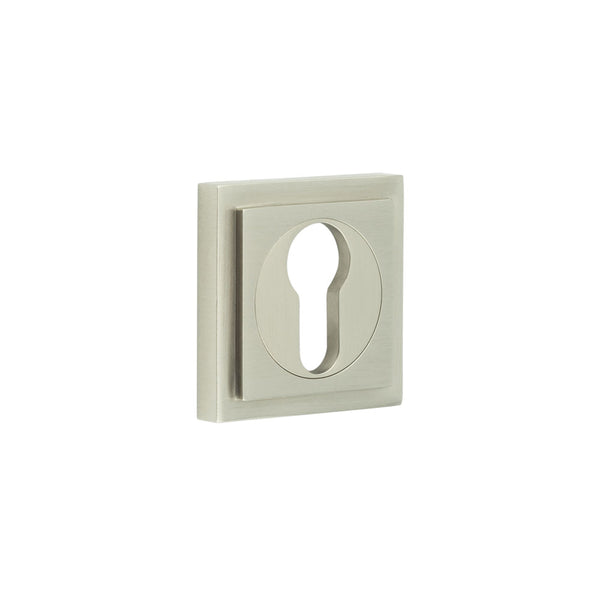 Burlington, Burlington Euro Profile Escutcheons with Square Stepped Rose, Escutcheons, Burlington Euro Profile Escutcheons Square Stepped Rose, Euro Profile Escutcheons Square Stepped Rose