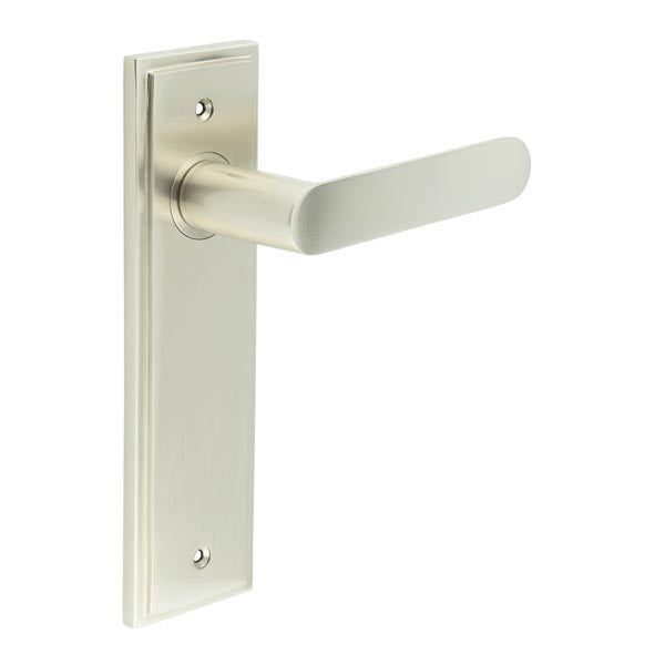 Burlington, Burlington Kensington Door Handle Latch Backplate, Door Handles, Burlington Kensington Door Handle Latch Backplate, Lever On  Latch Backplate