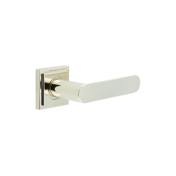 Burlington, Burlington Kensington Door Handles with Square Stepped Rose, Door Handles, Lever On Square Rose