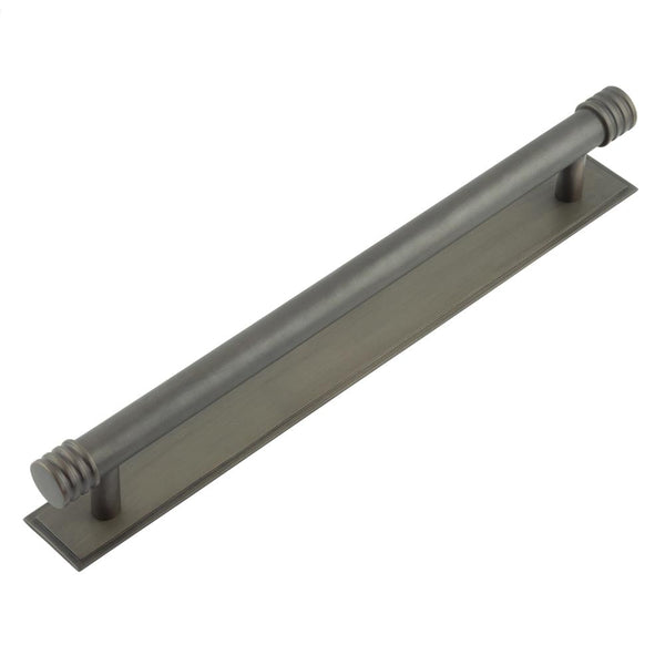 Hoxton, Hoxton Hoxton Sturt Cabinet Handles 224mm Ctrs Stepped Backplate, Cabinet Hardware, Cabinet Pull Handles