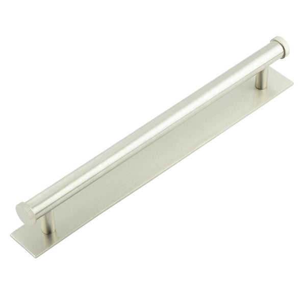 Hoxton, Hoxton Hoxton Thaxted Cabinet Handles 224mm Ctrs Plain Backplate, Cabinet Hardware, Cabinet Pull Handles