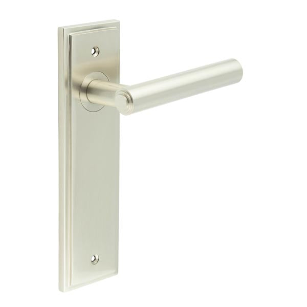 Burlington, Burlington Richmond Door Handle Latch Backplate, Door Handles, Burlington Richmond Door Handle Latch Backplate, Lever On  Latch Backplate