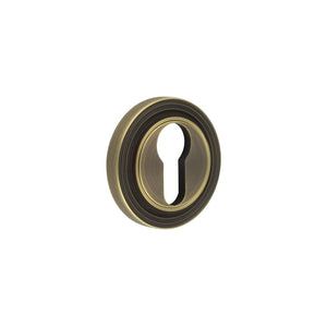 Burlington, Burlington Euro Profile Escutcheons with Reeded Rose, Escutcheons, Euro Profile Escutcheons with Reeded Rose