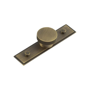 Hoxton, Hoxton Thaxted Cupboard Knobs 40mm Stepped Backplate, Cabinet Hardware, Cabinet Knobs