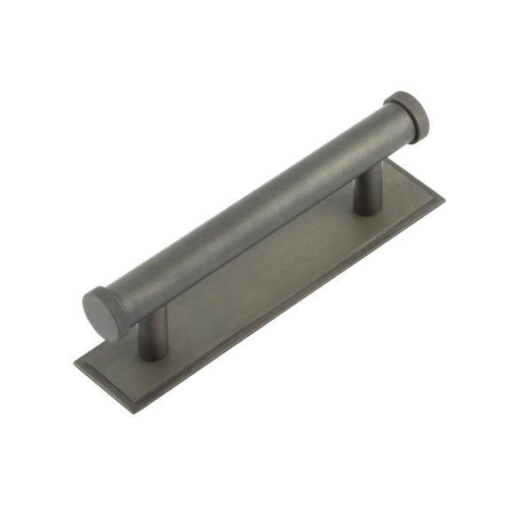 Hoxton, Hoxton Hoxton Thaxted Cabinet Handles 96mm Ctrs Stepped Backplate, Cabinet Hardware, Cabinet Pull Handles