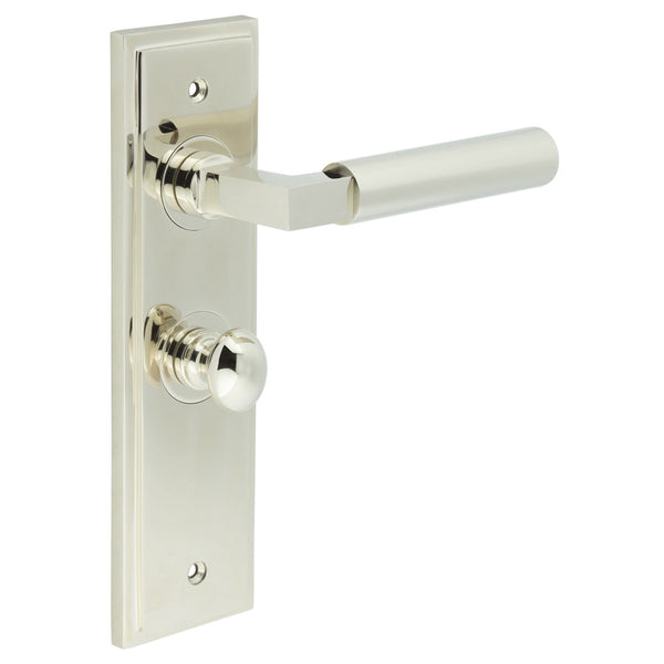 Burlington, Burlington Westminster Door Handle Bathroom Backplate & Turn & Release -Inner 1, Door Handles, Bathroom Backplate  & Turn & Release 1, Burlington Westminster Door Handle Bathroom Backplate  & Turn & Release 1