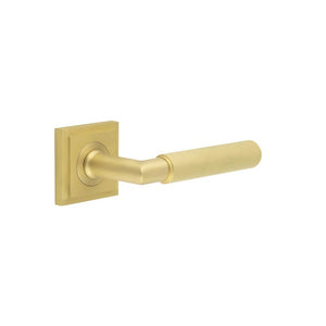 Burlington, Burlington Piccadilly Door Handle with Square Stepped Rose, Door Handles, Cabinet Pull Handles, Lever On Rose, Lever On Square Rose