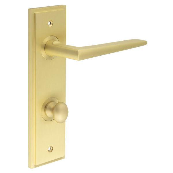 Burlington, Burlington Mayfair Door Handle Din Bathroom Backplate & Turn & Release -Inner 1, Door Handles, Burlington Mayfair Door Handle Din Bathroom Backplate  & Turn & Release 1, Din Bathroom Backplate  & Turn & Release 1