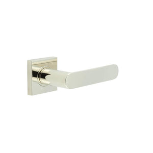 Burlington, Burlington Kensington Door Handles with Square Plain Rose, Door Handles, Lever On Square Rose