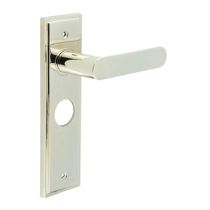 Burlington, Burlington Kensington Door Handle Bathroom Backplate, Door Handles, Burlington Kensington Door Handle Bathroom Backplate, Lever onBathroom Backplate