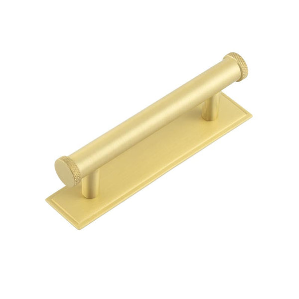 Hoxton, Hoxton Hoxton Wenlock Cabinet Handles 96mm Ctrs Stepped Backplate, Cabinet Hardware, Cabinet Pull Handles