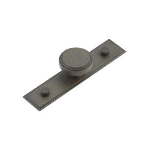 Hoxton, Hoxton Cropley Cupboard Knobs 40mm Stepped Backplate, Cabinet Hardware, Cabinet Knobs