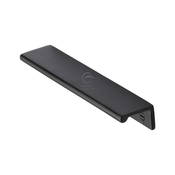 Matt Black Iron Edge Cabinet Pull Handle by M Marcus - Heritage Brass