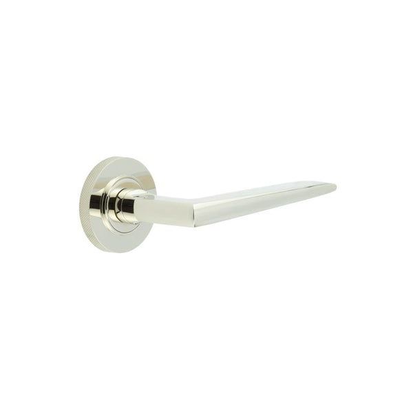 Burlington, Burlington Mayfair Door Handle with Knurled Rose, Door Handles, Lever On Rose