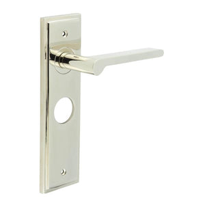 Burlington, Burlington Fitzrovia Door Handle Lock Backplate, Door Handles, Burlington Fitzrovia Door Handle Backplate - BUR15KIT166, Lever on Lock Backplate