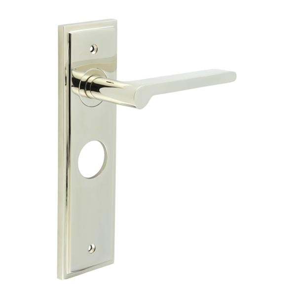 Burlington, Burlington Fitzrovia Door Handle Lock Backplate, Door Handles, Burlington Fitzrovia Door Handle Backplate - BUR15KIT166, Lever on Lock Backplate