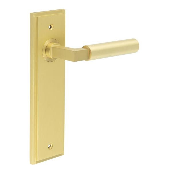 Burlington, Burlington Westminster Door Handle Latch Backplate, Door Handles, Burlington Westminster Door Handle Latch Backplate, Lever on Latch Backplate