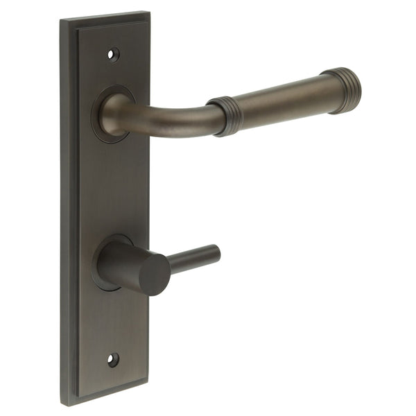 Burlington, Burlington Highgate Door Handle Din Bathroom Backplate & Turn & Release -Inner 3, Door Handles, BathroomDin Backplate  & Turn & Release 3, Burlington Highgate Door Handle Din Bathroom Backplate  & Turn & Release 3