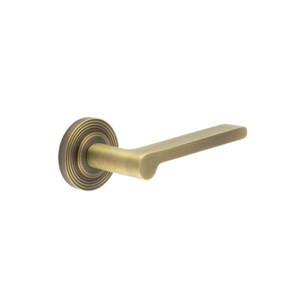 Burlington, Burlington Fitzrovia Door Handles with Reeded Rose, Door Handles, Lever On Rose