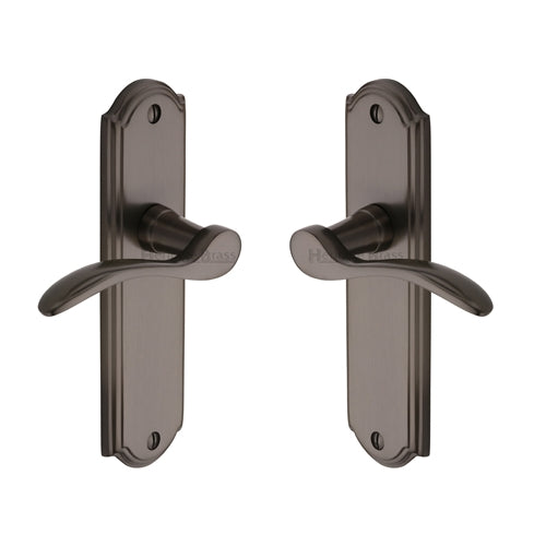 Howard Door Handle on Plate by M Marcus - Heritage Brass