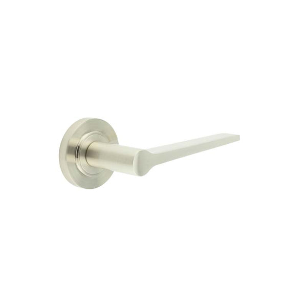 Burlington, Burlington Knightsbridge Door Handle with Plain Rose, Door Handles, Lever On Rose