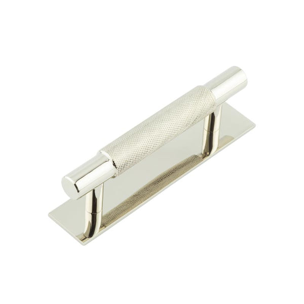 Hoxton, Hoxton Hoxton Taplow Cabinet Handles 96mm Ctrs Plain Backplate, Cabinet Hardware, Cabinet Pull Handles