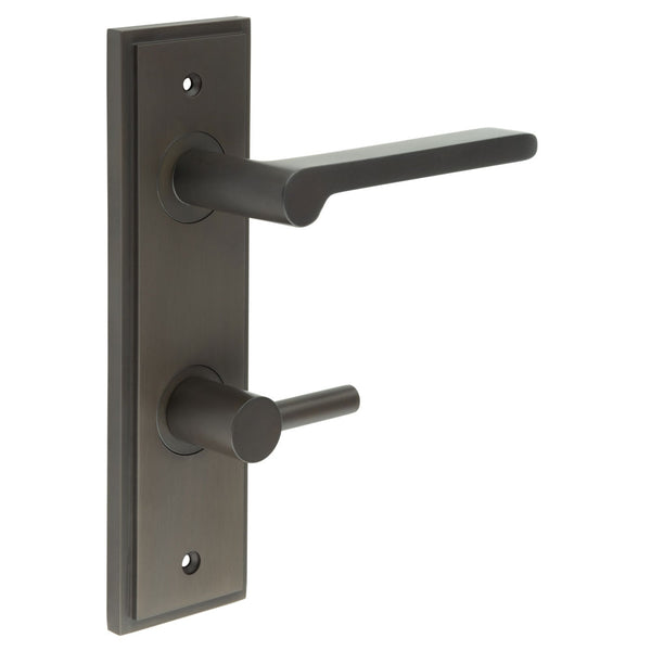 Burlington, Burlington Fitzrovia Door Handle Din Bathroom Backplate & Turn & Release -Inner 3, Door Handles, BathroomDin Backplate  & Turn & Release 3