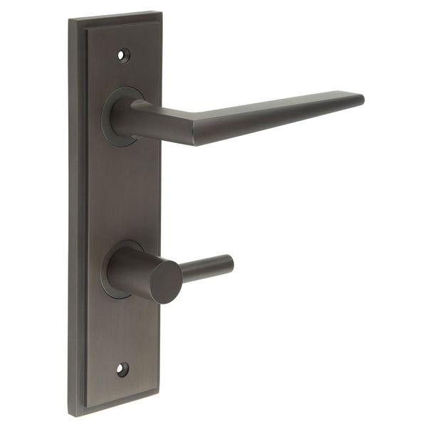 Burlington, Burlington Mayfair Door Handle Din Bathroom Backplate & Turn & Release -Inner 3, Door Handles, BathroomDin Backplate  & Turn & Release 3