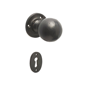 Frelan, Round Mortice Door Knob Black, Door Knobs, Mortice Door Knobs