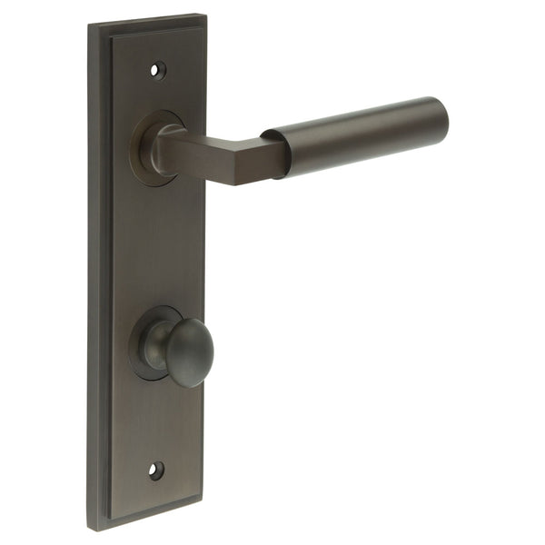 Burlington, Burlington Westminster Door Handle Din Bathroom Backplate & Turn & Release -Inner 1, Door Handles, Din Bathroom Backplate  & Turn & Release 1