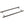 Burlington, Burlington Belgrave Pull Handles 425 X 20mm - Back 2 Back, Door Pull Handles, Burlington Pull Handles, Pull Handles