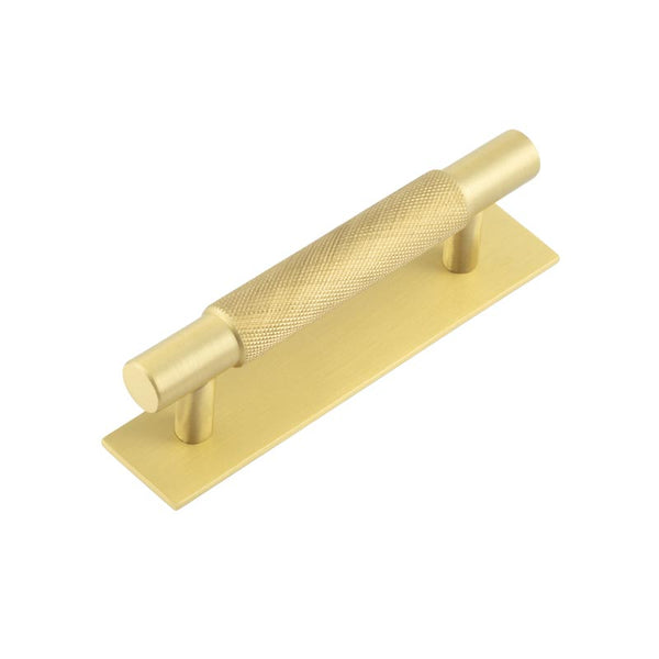 Hoxton, Hoxton Hoxton Taplow Cabinet Handles 96mm Ctrs Plain Backplate, Cabinet Hardware, Cabinet Pull Handles