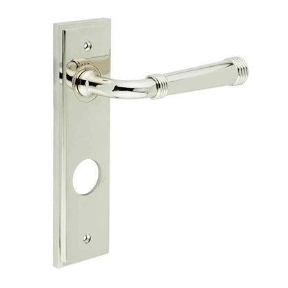 Burlington, Burlington Highgate Door Handle Din Bathroom Backplate, Door Handles, Burlington Highgate Door Handle Din Bathroom Backplate, Lever onBathroom Backplate