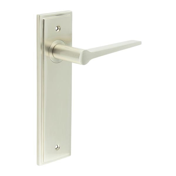 Burlington, Burlington Knightbridge Door Handle Latch Backplate, Door Handles, Burlington Knightbridge Door Handle Latch Backplate, Lever On  Latch Backplate