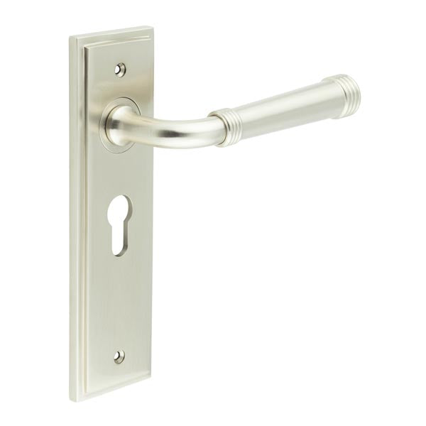 Burlington, Burlington Highgate Door Handle Euro Backplate, Door Handles, Burlington Highgate Door Handle Euro Backplate, Lever on Euro Lock Backplate