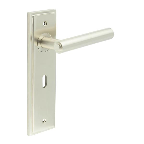 Burlington, Burlington Richmond Door Handle Lock Backplate, Door Handles, Burlington Richmond Door Handle Lock Backplate, Lever on Lock Backplate