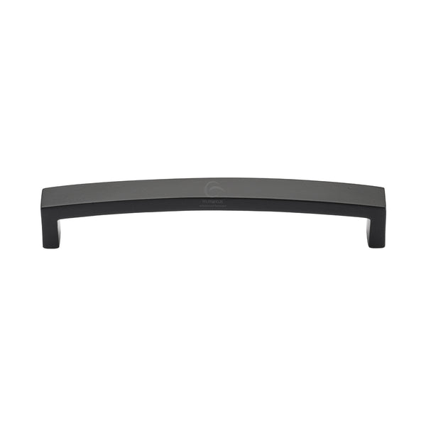 Matt Black Iron Arched Cabinet Pull Handle by M Marcus - Heritage Brass