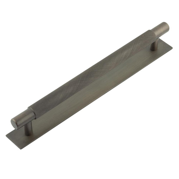 Hoxton, Hoxton Hoxton Taplow Cabinet Handles 224mm Ctrs Plain Backplate, Cabinet Hardware, Cabinet Pull Handles