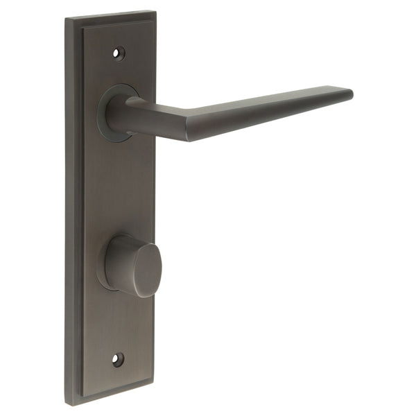 Burlington, Burlington Mayfair Door Handle Din Bathroom Backplate & Turn & Release -Inner 2, Door Handles, BathroomDin Backplate  & Turn & Release 2