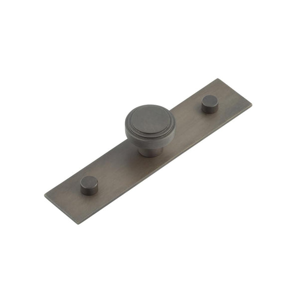 Hoxton, Hoxton Cropley Cupboard Knobs 30mm Plain Backplate, Cabinet Hardware, Cabinet Knobs