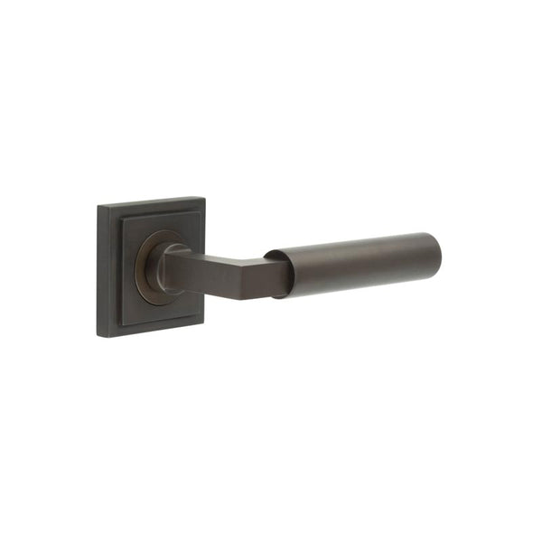 Burlington, Burlington Westminster Door Handles Square Stepped, Door Handles, Lever On Rose, Lever On Square Rose