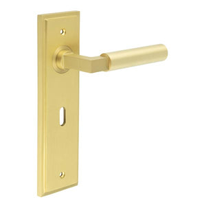 Burlington, Burlington Westminster Door Handle Lock Backplate, Door Handles, Burlington Westminster Door Handle Lock Backplate, Lever on Lock Backplate