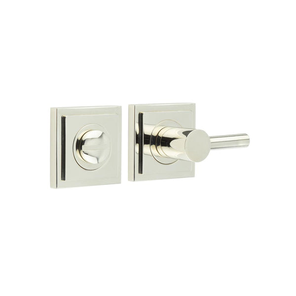 Burlington, Burlington Easy Turn & Release -Inner 3 with Square Stepped Rose, Door Handles, Bathroom Backplate  & Turn & Release 3