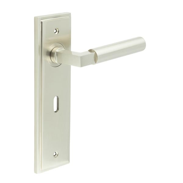 Burlington, Burlington Westminster Door Handle Lock Backplate, Door Handles, Burlington Westminster Door Handle Lock Backplate, Lever on Lock Backplate