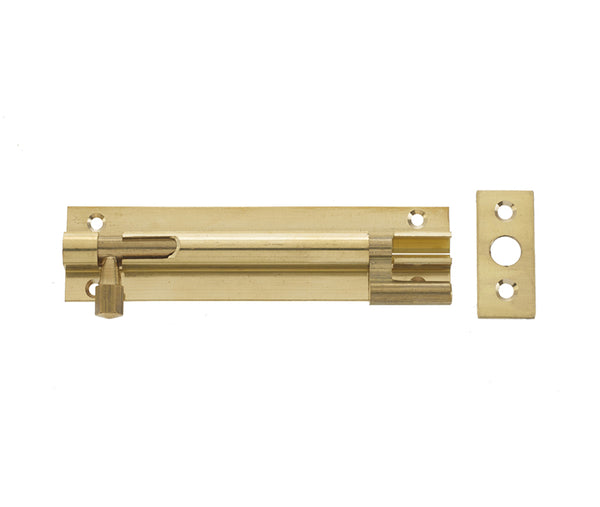 Jedo Brass Necked Barrel Bolts 64x25mm Polished Brass