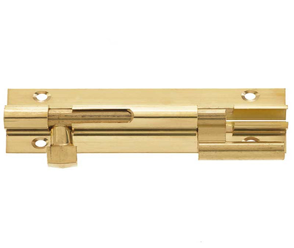 Jedo Brass Heavy Necked Barrel Bolts 200x38mm Polished Brass