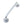 Aluminium 19mm D Shape Pull handle Rose Fixing SAA Finish 400x19mm Satin Anodised Aluminium
