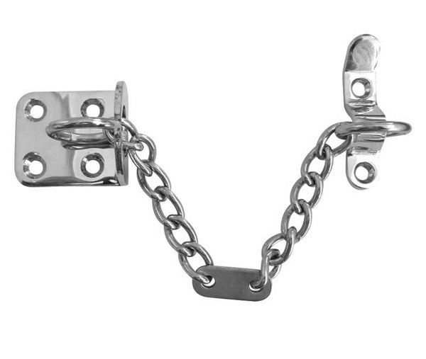 Jedo Heavy Duty Security Door Chains 200mm Polished Chrome