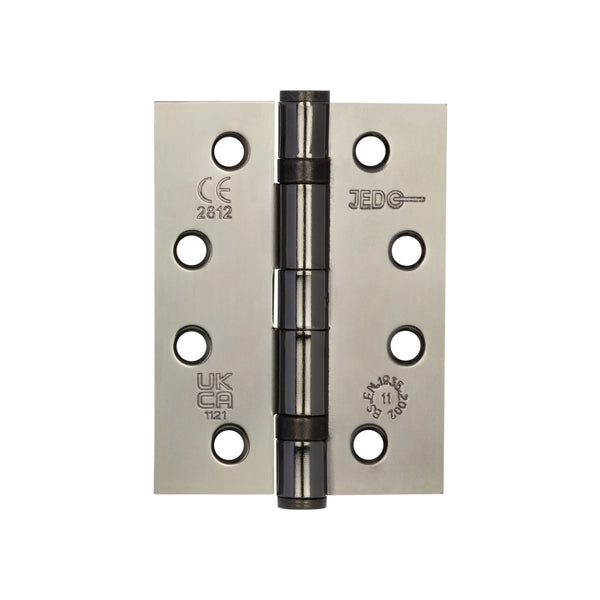 Jedo Grade 11 Steel Ball Bearing Hinges 102x76mm Black Nickel