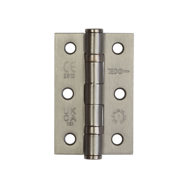 Jedo Grade 7 Steel Ball Bearing Hinges 76x50mm Gun Metal